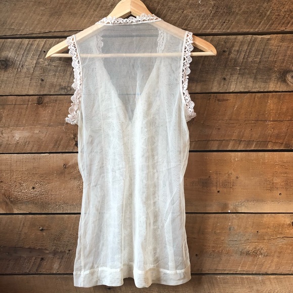 Crocheted Lace Tank Top for Layering - Picture 3 of 9